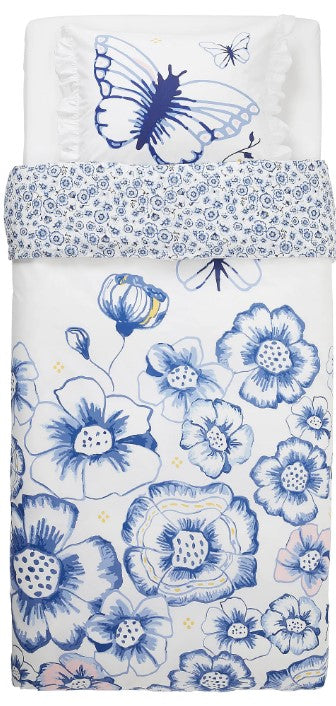 IKEA SÅNGLÄRKA DUAL SIDE DUVET AND PILLOW COVER